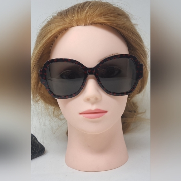 Saint Laurent Paris  Sunglasses Red Heart Metallic Butterfly SL133 006 53-19-140 - Picture 8 of 13